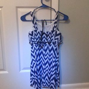 Girl’s Summer Chevron Dress w/ Belt
